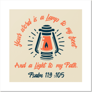 Psalm 119:105 Posters and Art